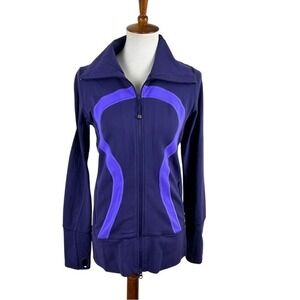 Lululemon In Stride Jacket Dense Purple / Power Purple Size 8 W4169S